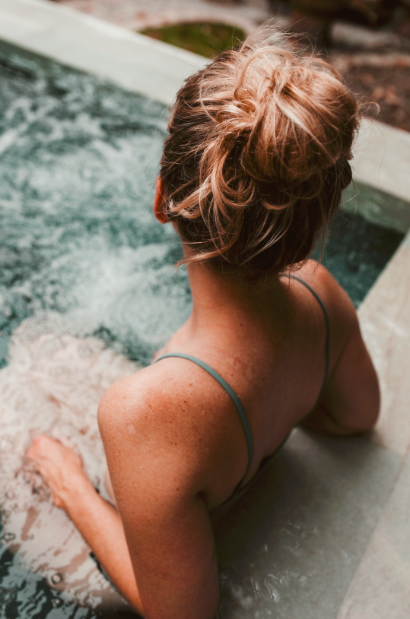 Femme dans un spa