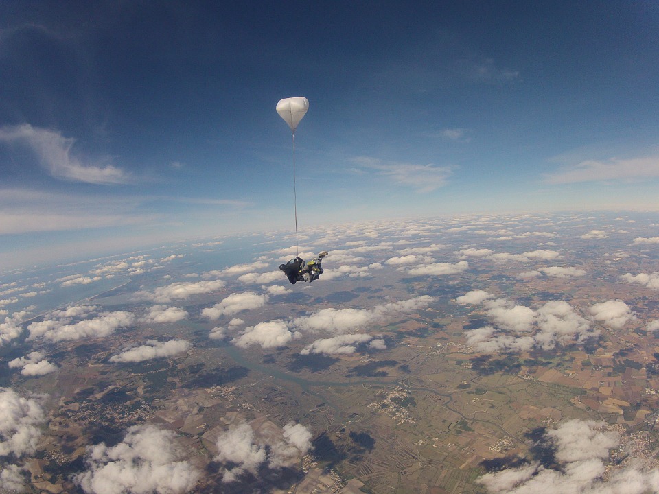 Offrir un saut en parachute